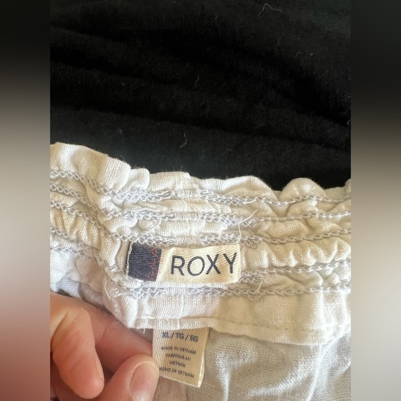 Roxy - Linen & Viscose Oceanside & Drawstring Flared Pants - Picture 3 of 7